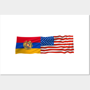 American Armenian Flag Posters and Art